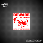 Beware of the Dog Sign A Beware of the Dog Sign A